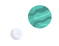 Colourful Image of Planets