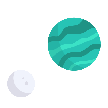 Colourful Image of Planets
