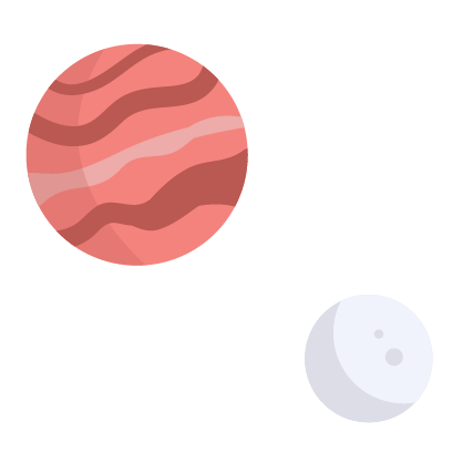 Colourful Image of Planets