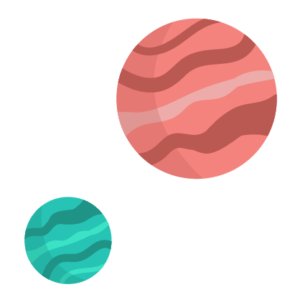 Colourful Image of Planets