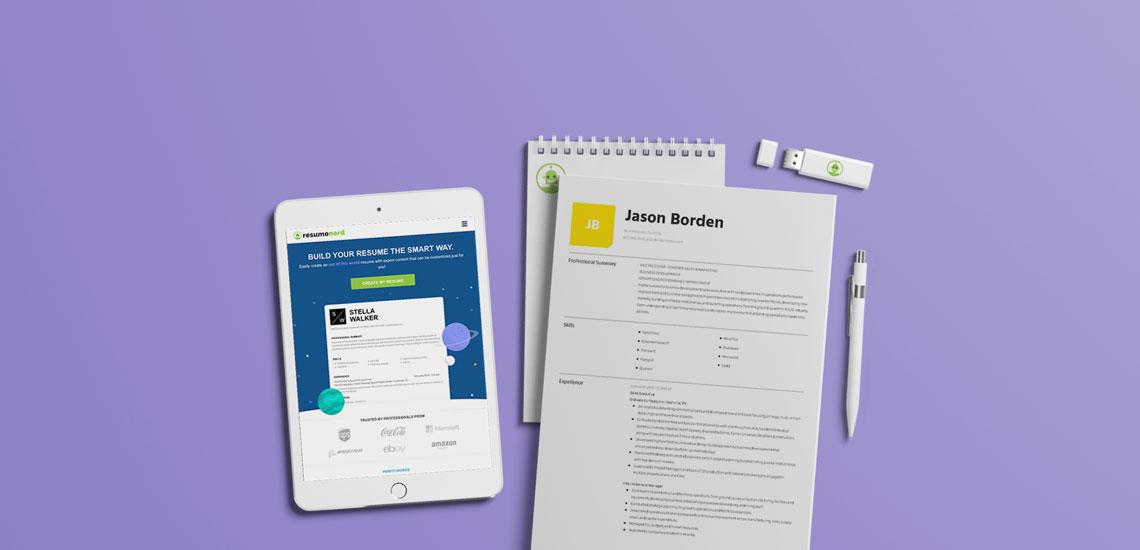 Resume and a tablet