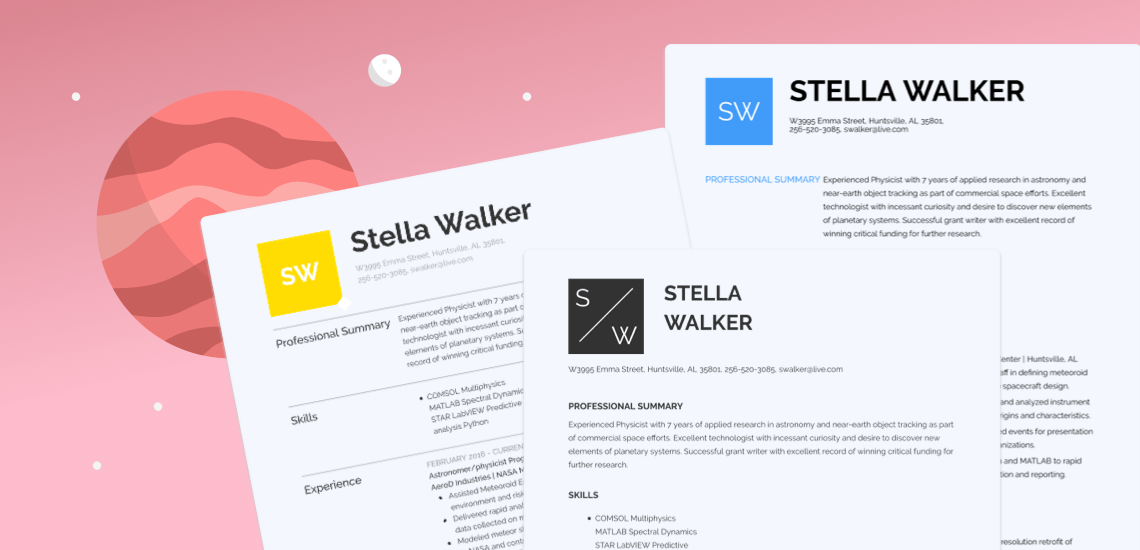 simple resume templates