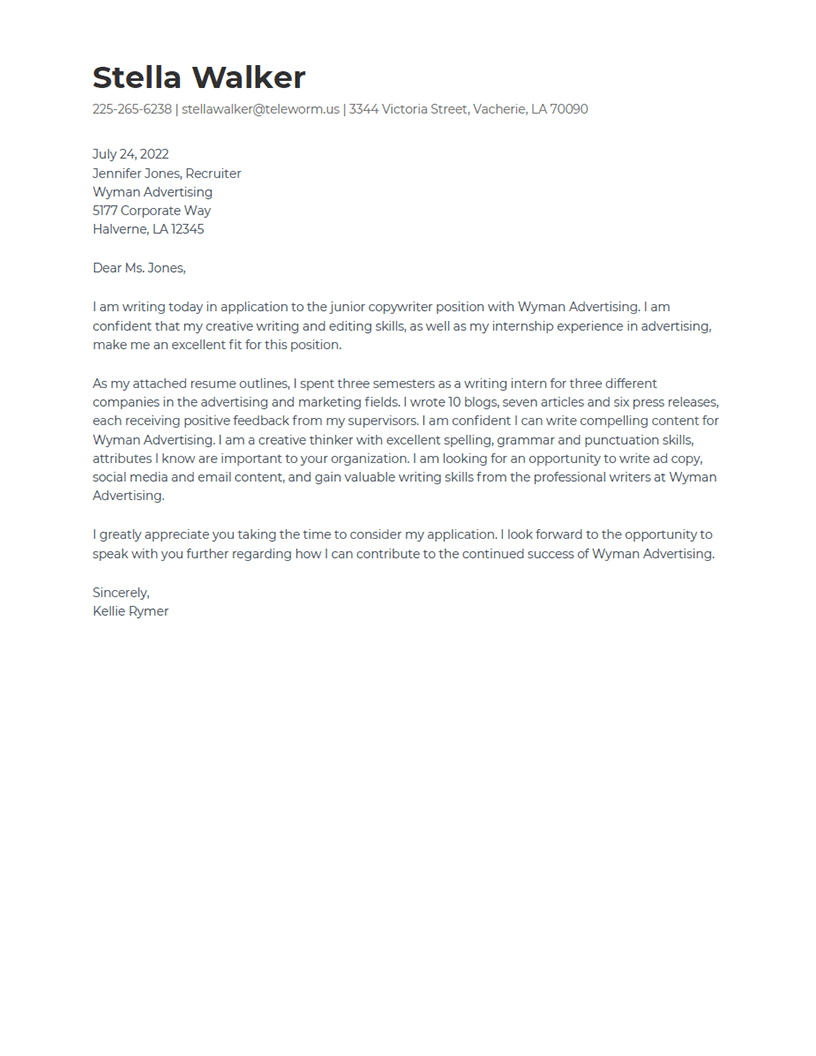 covering letter help Timeless Cover Letter Template