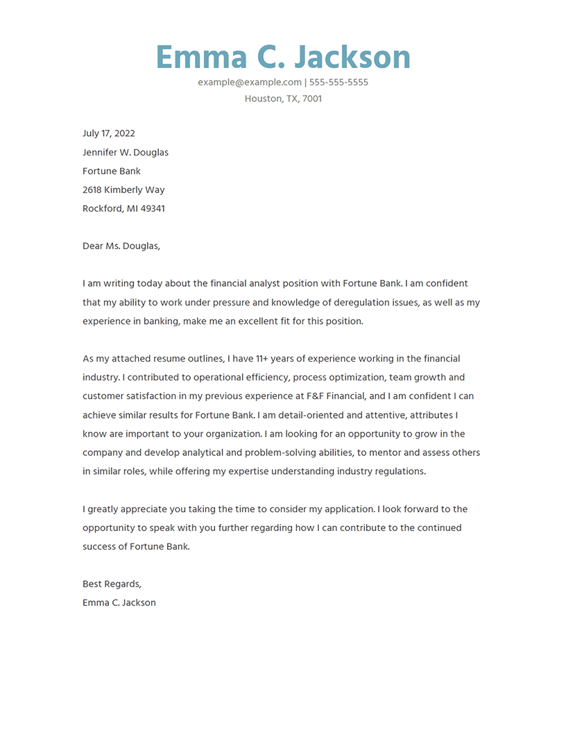 covering letter help financial analyst cover letter example rnerd