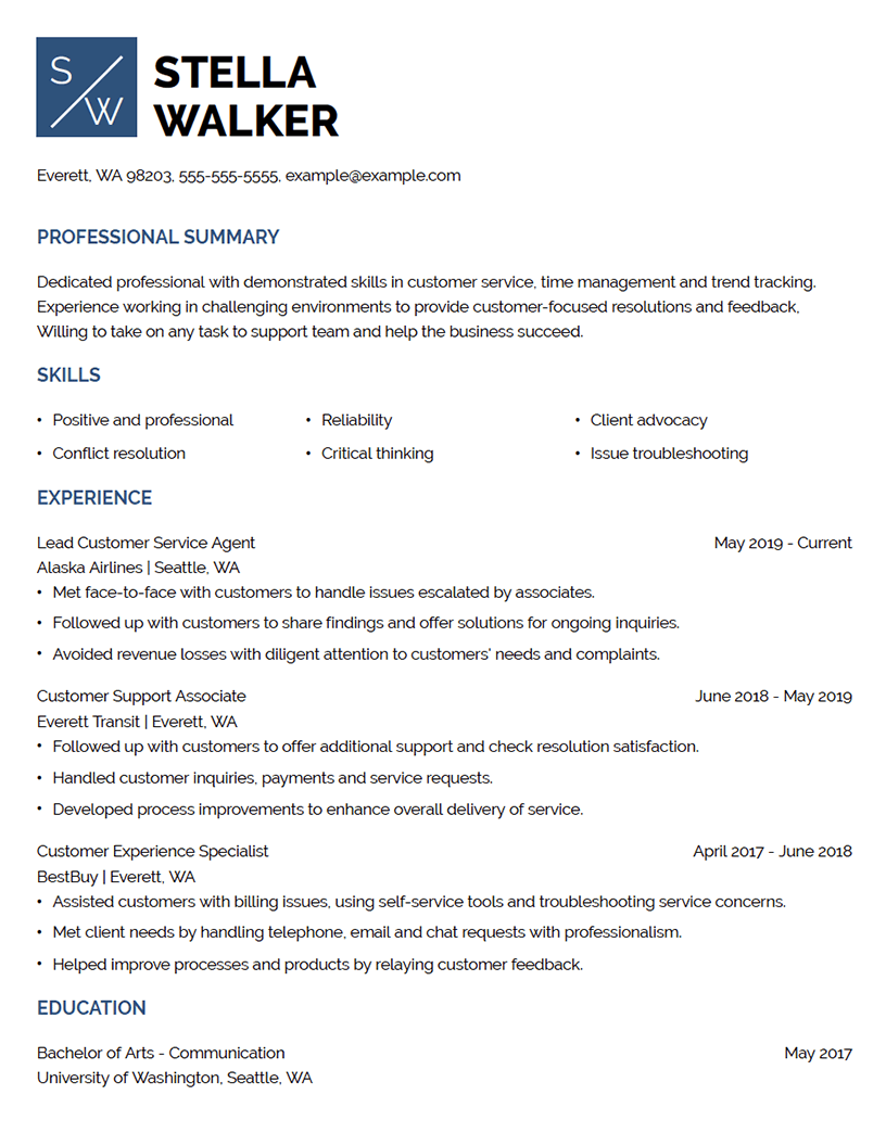 Enterprise Resume Template