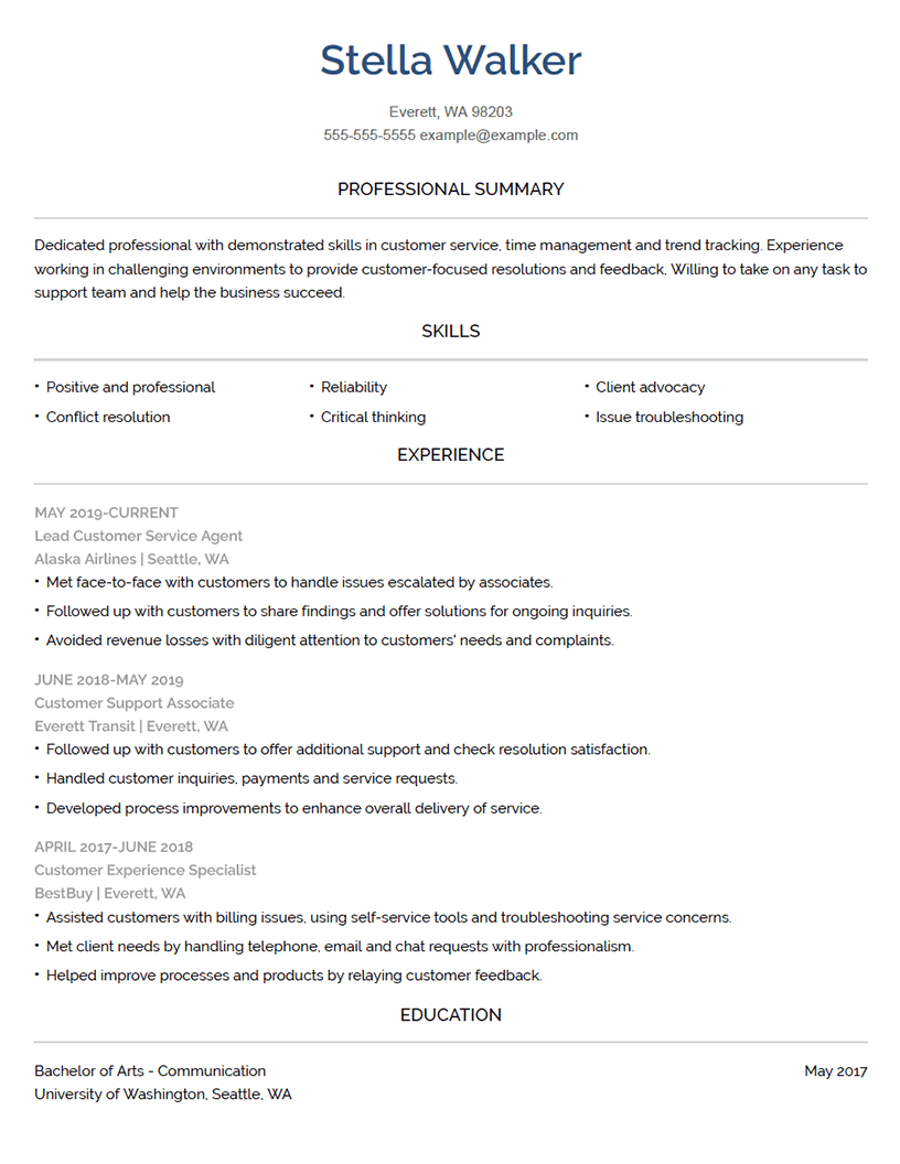 Heron Resume Template