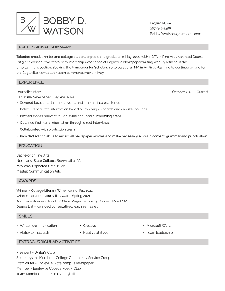 how to write a resume for a scholarship application