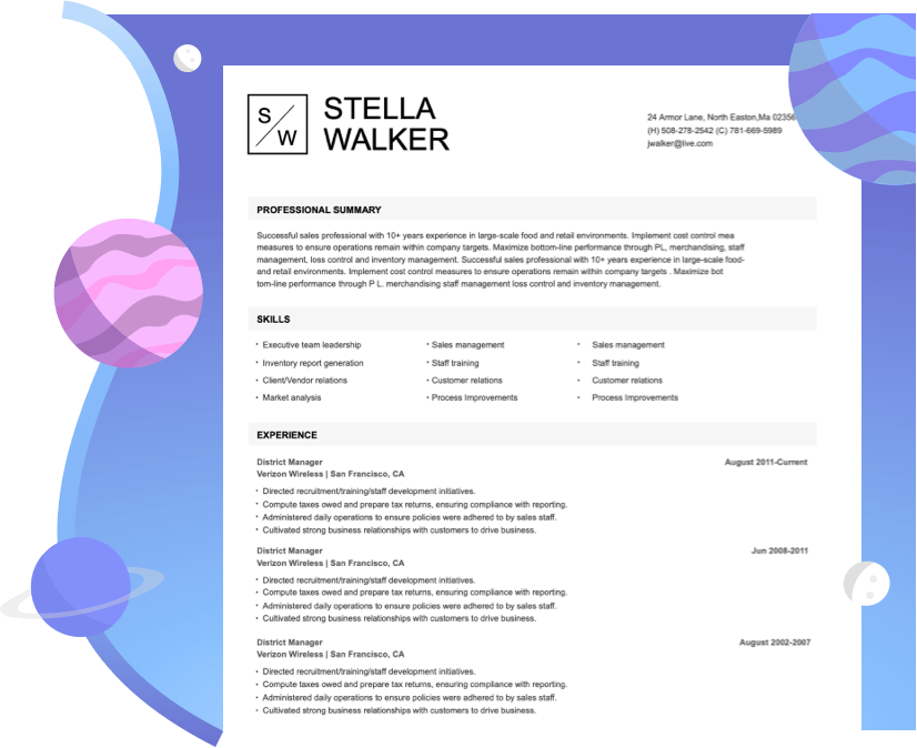 Accounting Resume Example