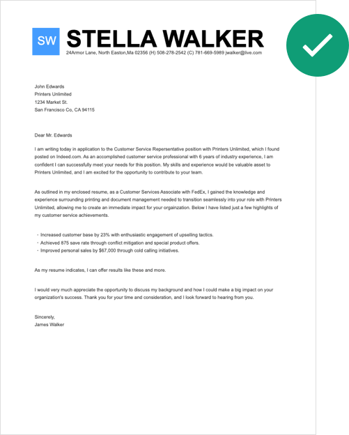 Cover Letter Builder